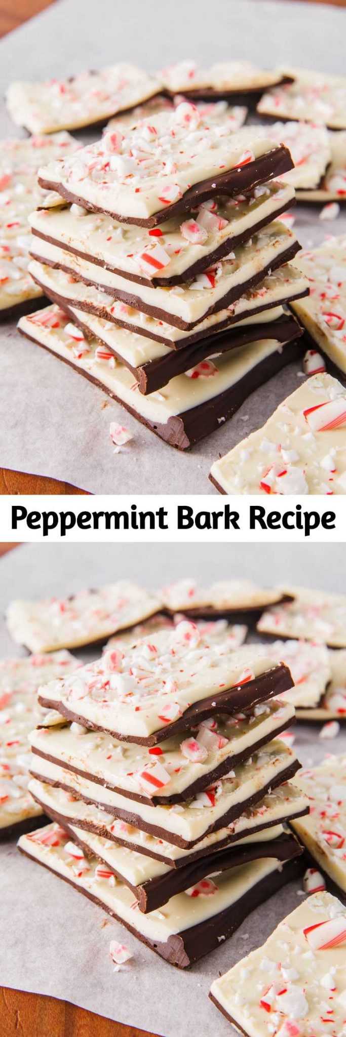 Peppermint Bark Recipe - Peppermint bark is a candy we cannot wait to get our hands on every holiday season. Luckily for you, you can make a batch in 10 minutes flat.