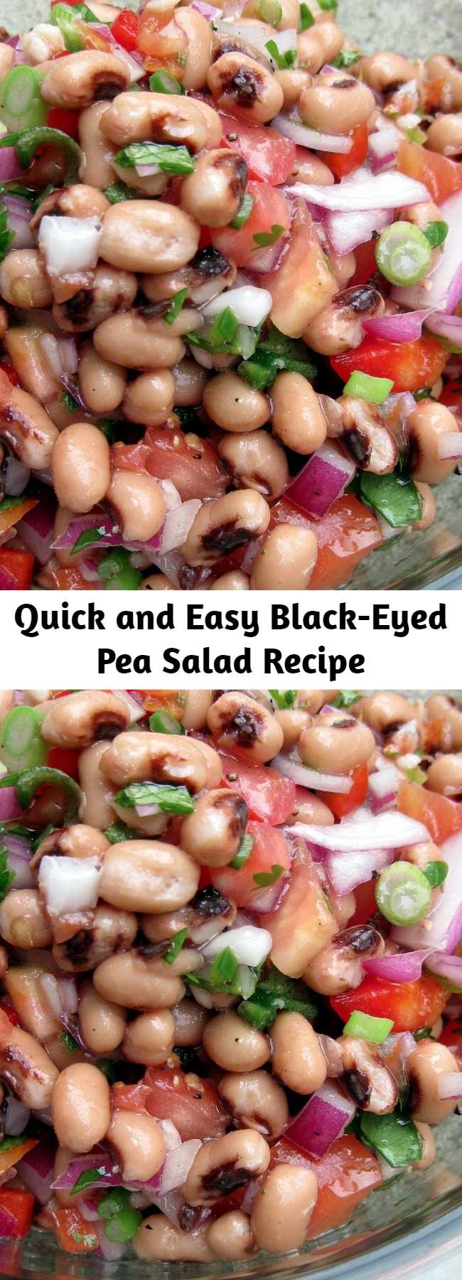 Quick and Easy Black-Eyed Pea Salad Recipe - This bean salad would be a hit on any occasion this summer. It’s quick, inexpensive, and easy. And it’s addictive.