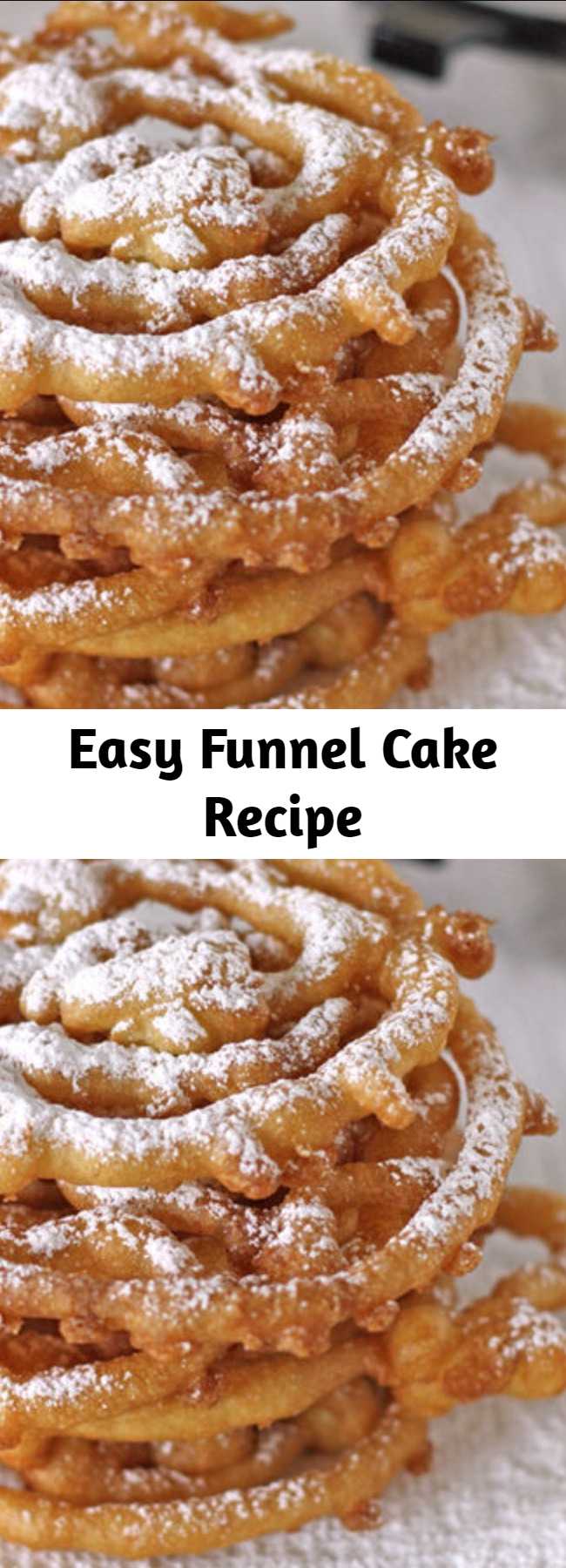 Easy Funnel Cake Recipe - Enjoy the deep-fried funnel cake awesomeness of the state fair all year round with this DIY recipe.