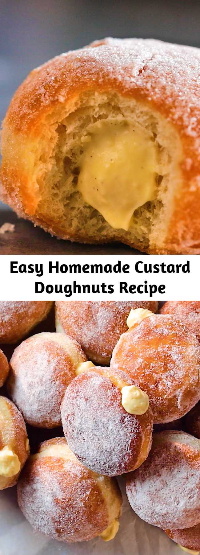 Easy Homemade Custard Doughnuts Recipe