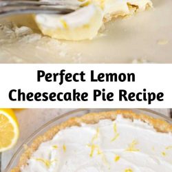 This Lemon Cheesecake Pie recipe is perfect for lemon lovers- so sweet, lemony and creamy, with just a tiny bit of tartness- yum!