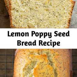 My favorite lemon poppy seed bread! It's brimming with bright lemon flavor, perfectly sweetened and it has a deliciously soft texture. So lemony and delicious!!