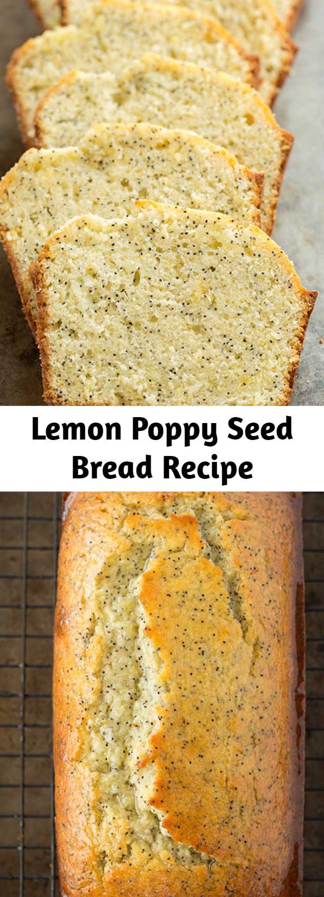 My favorite lemon poppy seed bread! It's brimming with bright lemon flavor, perfectly sweetened and it has a deliciously soft texture. So lemony and delicious!!