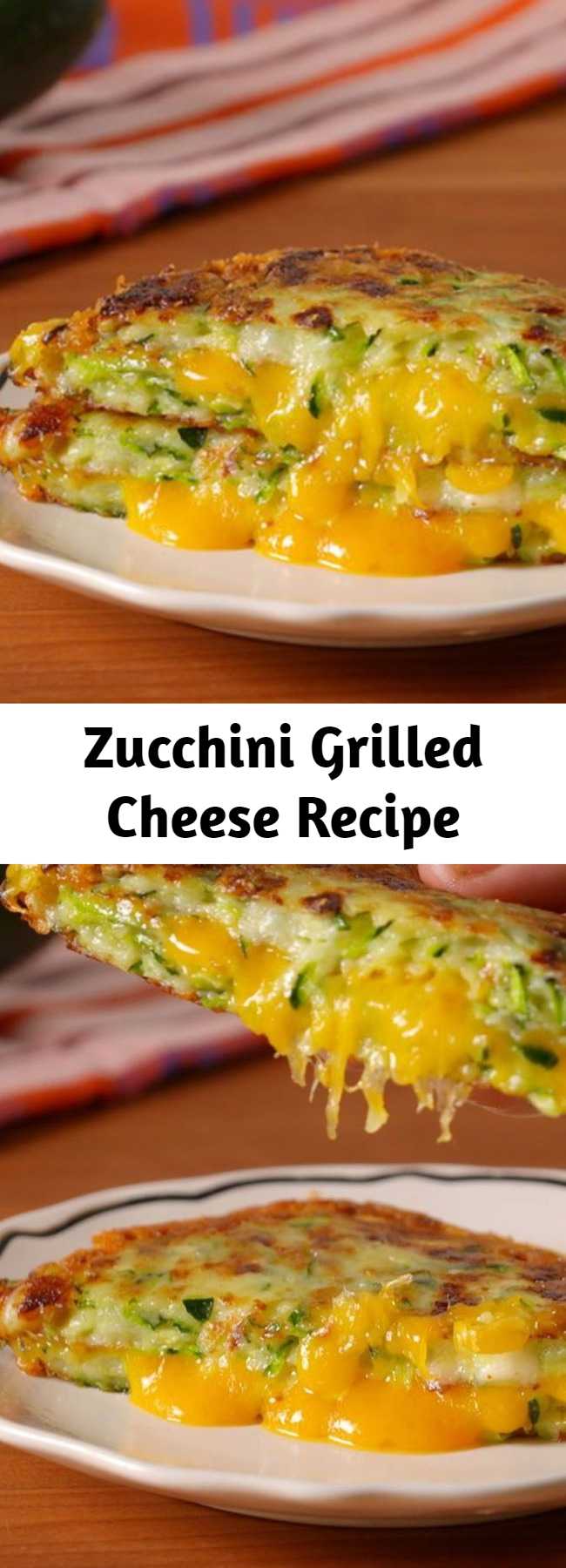 Zucchini Grilled Cheese Recipe - Zucchini is so the new cauliflower. Zucchini Grilled Cheese Is A Low-Carb Dream Come True.