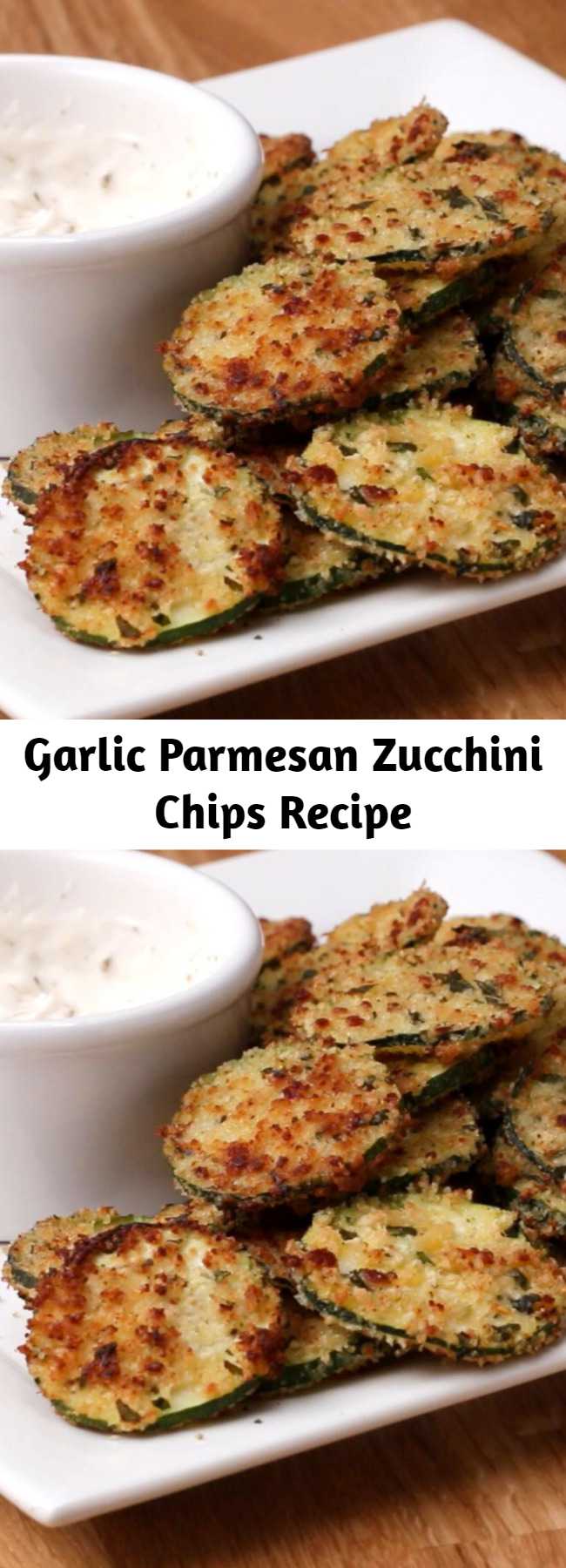 Garlic Parmesan Zucchini Chips Recipe