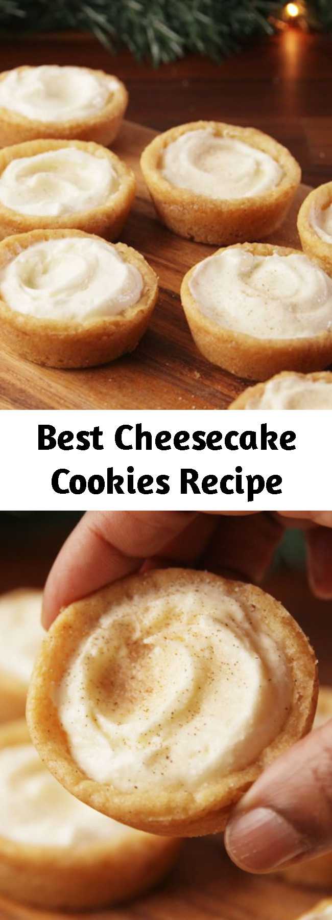 Best Cheesecake Cookies Recipe - Small bites of heaven. #food #pastryporn #holiday #christmas #easyrecipe #recipe #kids #ideas #inspiration #hacks