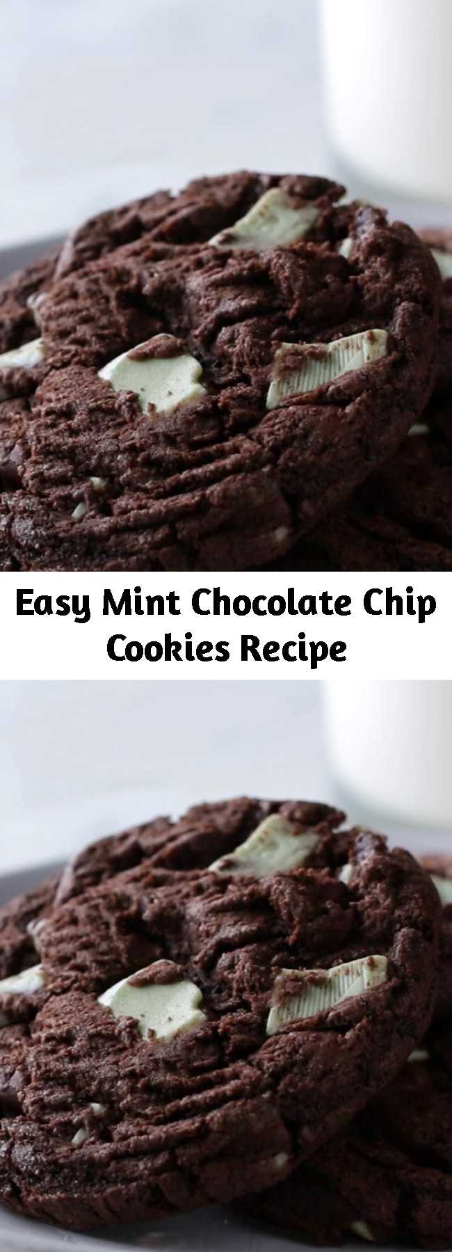 Easy Mint Chocolate Chip Cookies Recipe - Extremely Delicious!! Fun and easy to make too.