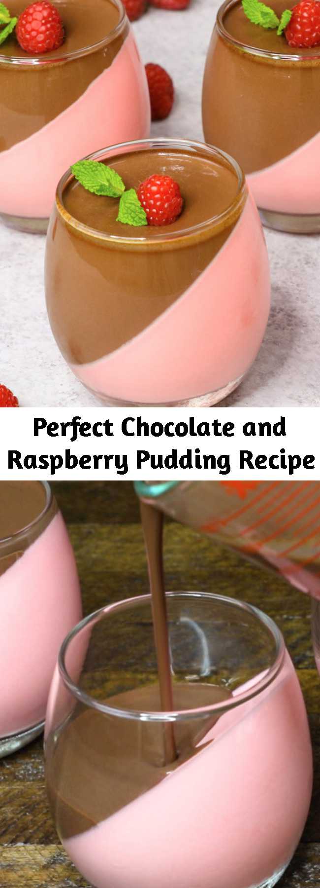 Perfect Chocolate and Raspberry Pudding Recipe - This Homemade Chocolate Pudding is a stunning make-ahead mouthwatering dessert that’s creamy and smooth. It’s an easy recipe with a few simple ingredients: raspberry jello powder, cool whip, half and half milk, gelatin, unsweet chocolate and sugar.