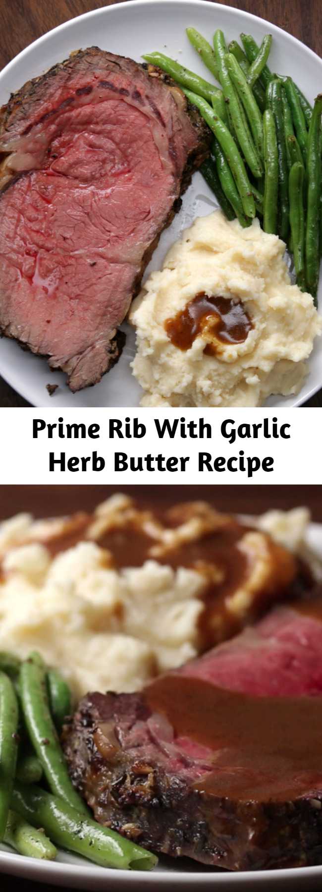 Prime Rib With Garlic Herb Butter Recipe