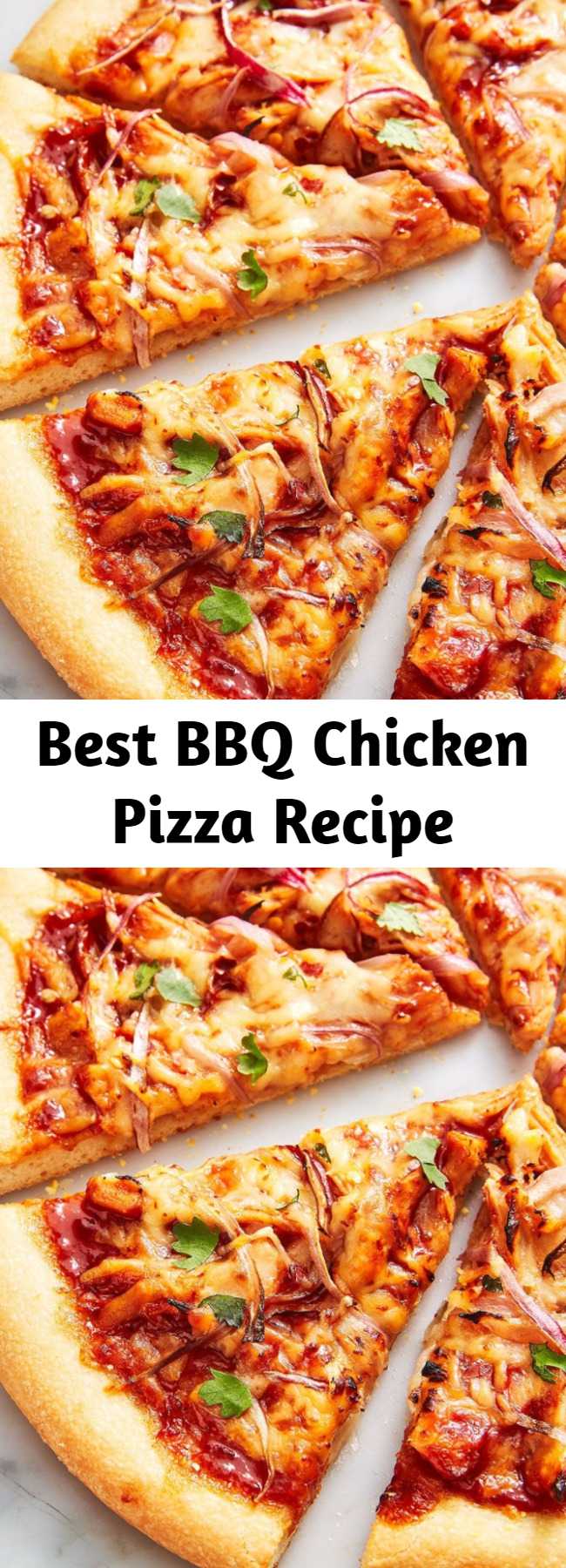 Best BBQ Chicken Pizza Recipe -  Our recipe uses tangy gouda, creamy mozzarella, and a hefty dose of red onions and cilantro for freshness. We happen to think it gives good ol' CPK a run for their money.