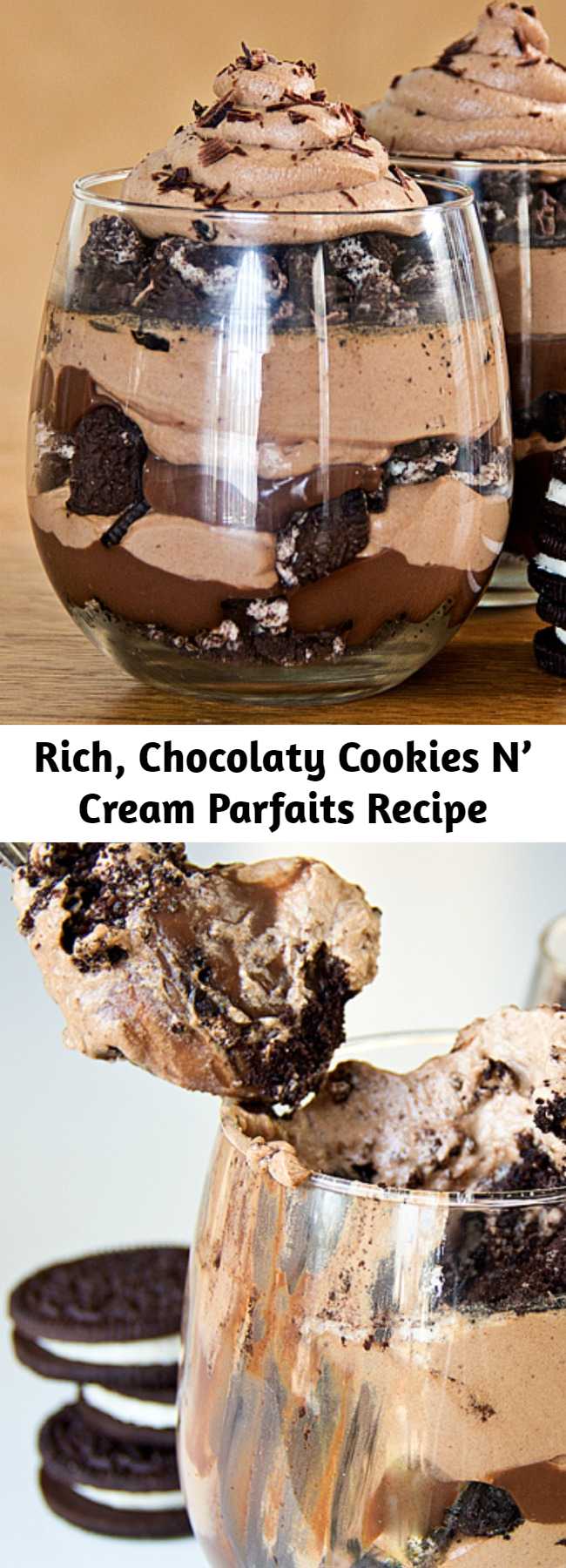 Rich, Chocolaty Cookies N’ Cream Parfaits Recipe